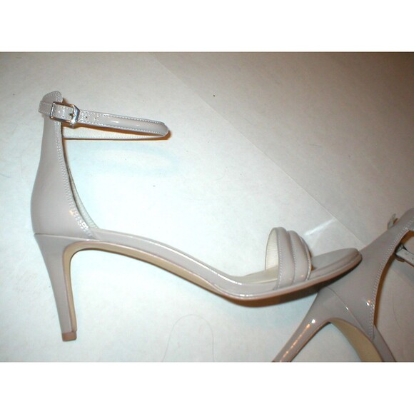 New Womens Kenneth Cole Sandals Heels Beige Nude Dress Work Shoes Patent 10 Open - Picture 4 of 7
